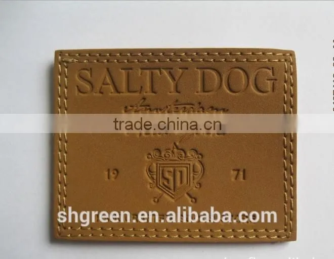 Famous wear collection leather label