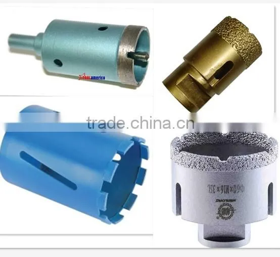 Dry Granite Silver Brazed Diamond Core Drill Bits with Side Protection