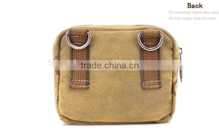 Classic Style Eastern Brand Kaukko Man Canvas Belt Fanny Pack Waist Bag