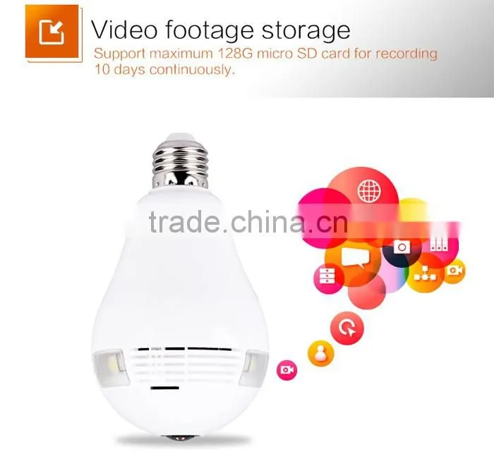 1.3MP HD security lamp hidden camera