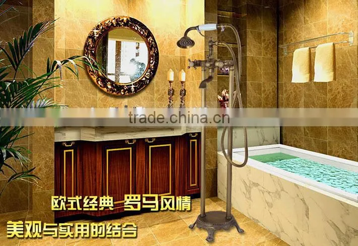 Classical antique brass Floor standing type toilet Hand Shower