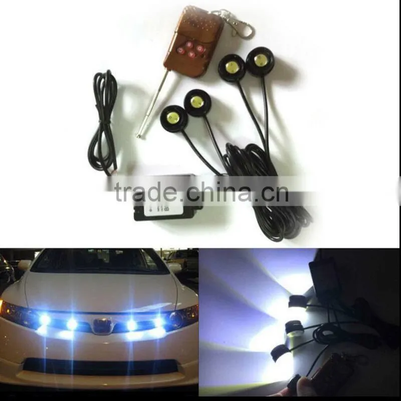 Wireless Remote control 16 Models Strobe Flash Eagle Eye LEDs Car Light Eagle Eye Backup Light Fog Driving Lamp