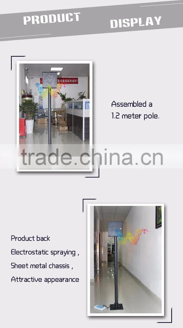 200MM yellow flashing light toll station warning traffic light pole