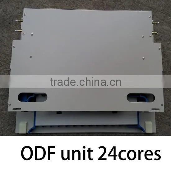 China supplier fiber optic equiment 19 inch rack mounted ODF Unit box 24 Core