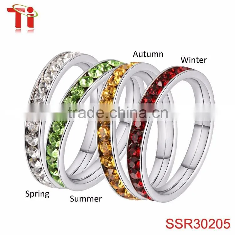 4 pieces seasons set birthstone wholesale custom made jewellery sets for gifts