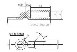 DTL-2 Bimetal copper-aluminium Cable Connector