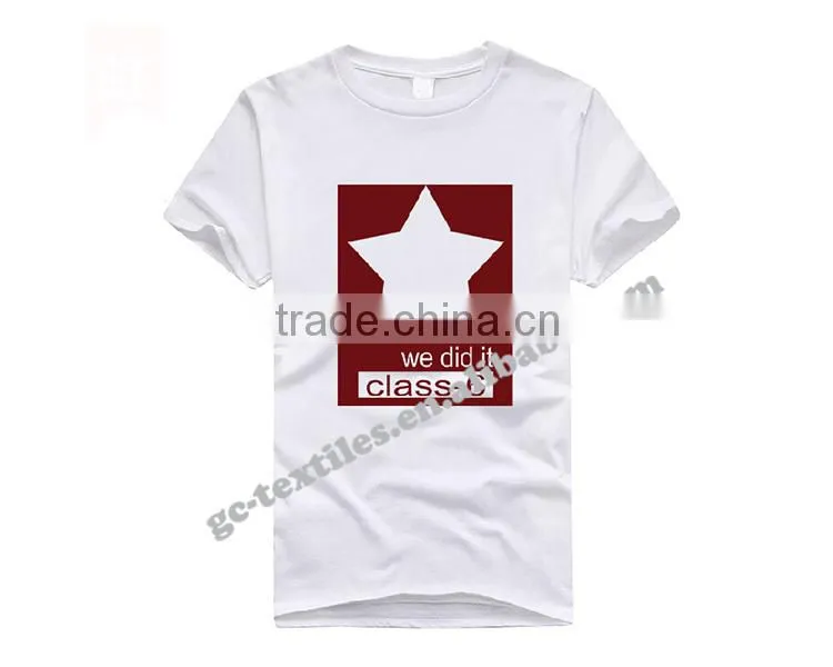 Custom Printed Men's Round-neck T-shirts
