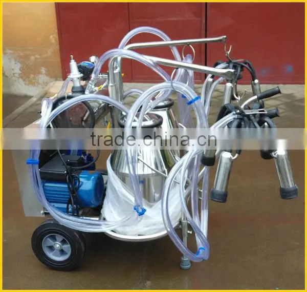 Vacuum pump milking machine