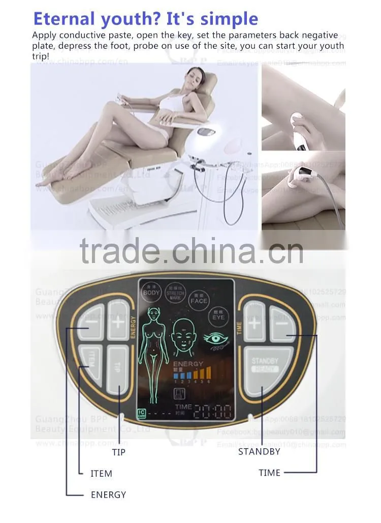 Beauty equipment rejuvenation & anti wrinkle radio frequency machine