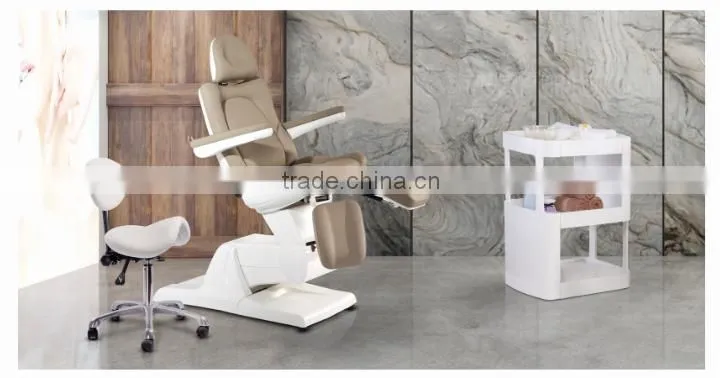 Good PVC material salon furniture massage bed electric with 3 motors