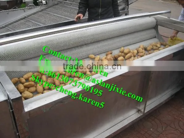 High quality potato washing and peeling machine/industrial potato peeling machine/potato peeling machine