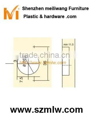 26mm cup mini concealed door hinge