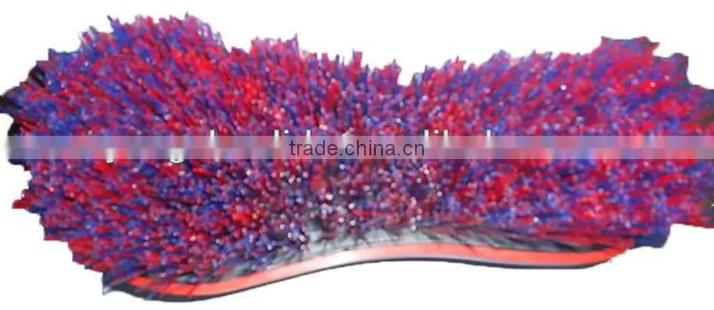 mix color touch soft long pp bristle horse brush