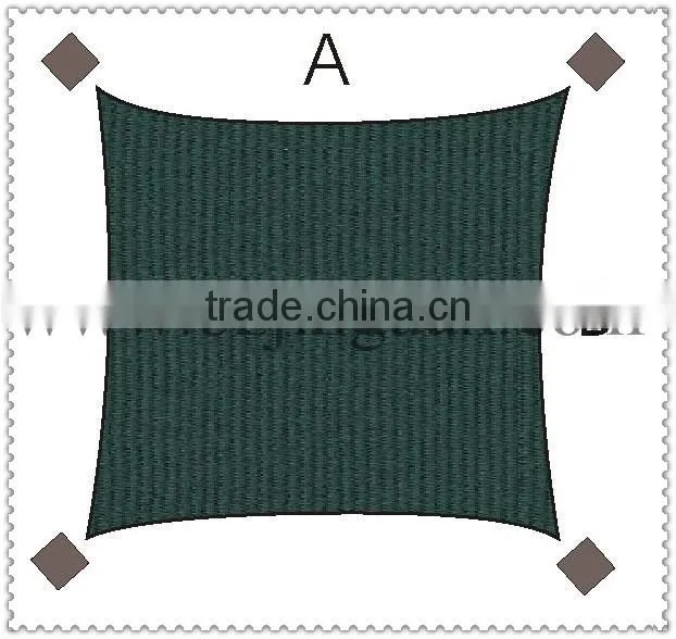 outdoor green sunshade sail tent