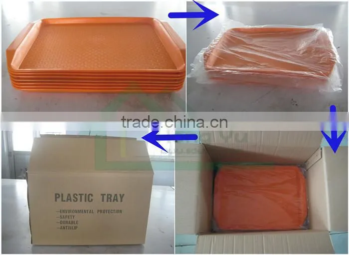 Good quality plastic fast food tray for hotel and restaurant
