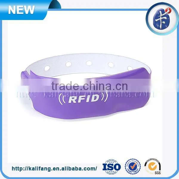 New fashion cool factory price waterproof disposable rfid wristband