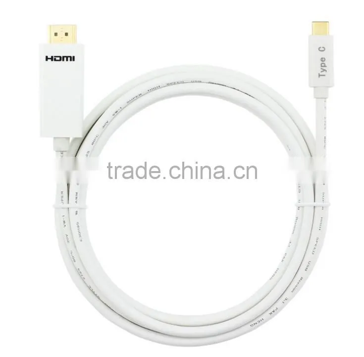 VOXLINK 1080p Gold plated USB 3.1 Type C Male to HDMI Female adapter Cable for macbook