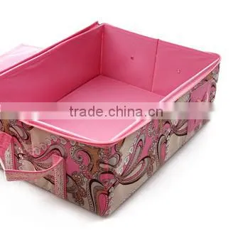 dragon printed large storage box case nonwoven fabric storage box container with zipper