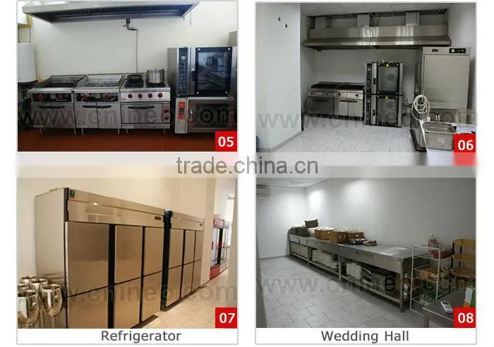 12 Pans Free Standing Open Refrigerated Buffet Display Wooden Showcase