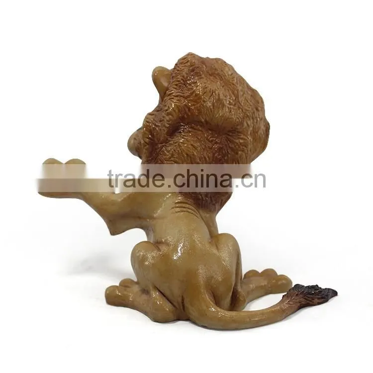 Ceramic customized small lion figurine