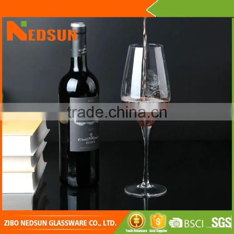 Hot sale clear goblet wine glass