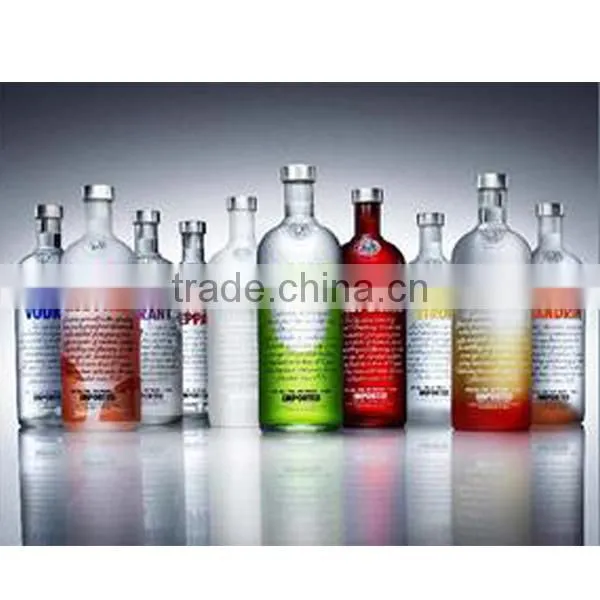 Item 0818 Good quality Wholesale 750ml Frosted Glass Wine Bottle for Vodka,and whisky