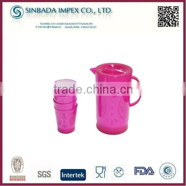 1.2L collapsible water cooler jug with 4 cups