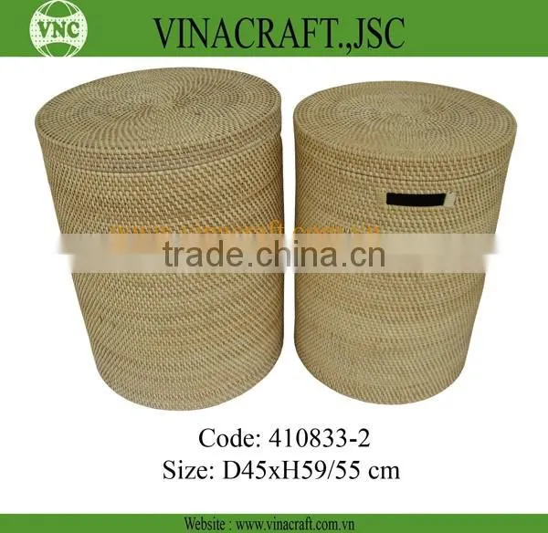 Home cabinet made from wicker material