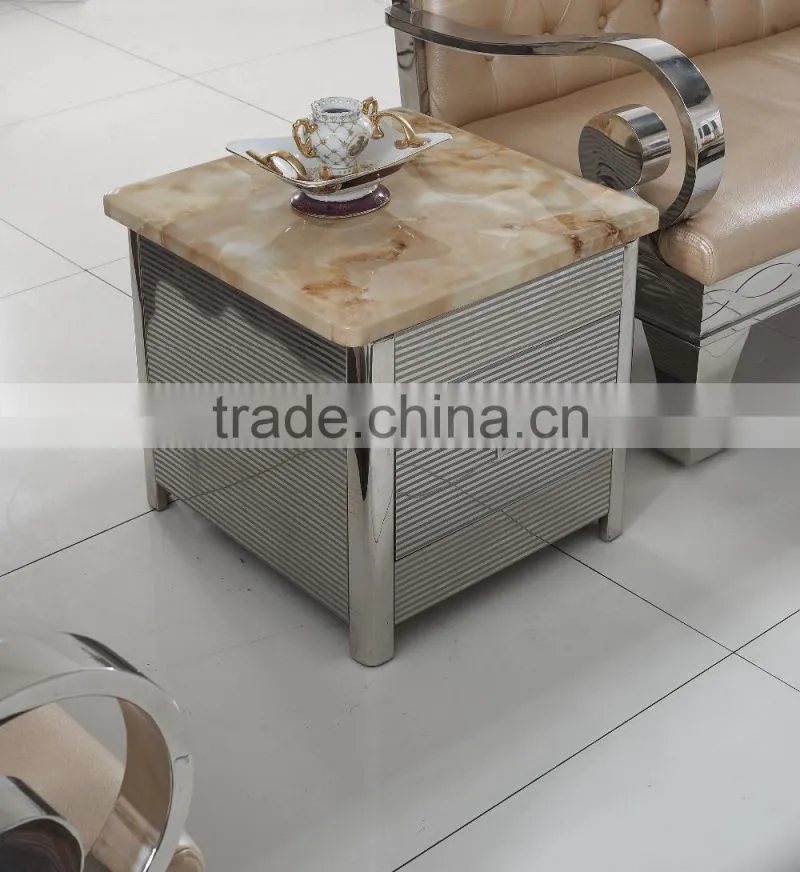 D400 Living Room Furniture Cheap Marble Coffee Side Table