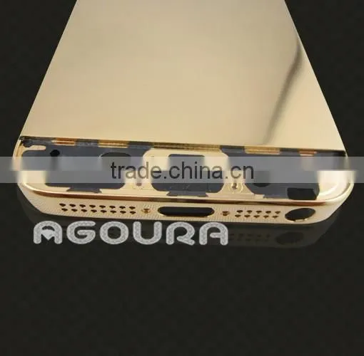 Hot selling luxury case 24ct real gold housing for iphone 5,gold housing for iphone 5,for iphone 5 luxury housing