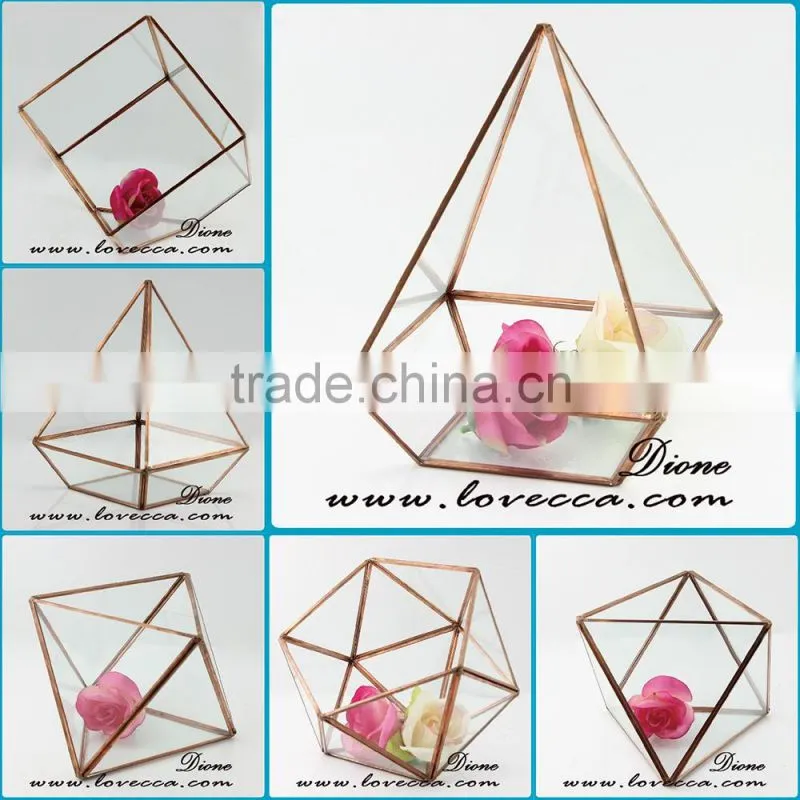 Home Decor Round glass flower box , Glass Plant Terrarium wholesale