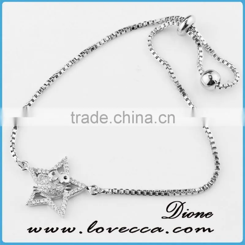 White Gold Diamond Dollar Bracelet 18K Micropave, Pave Diamonds bracelet