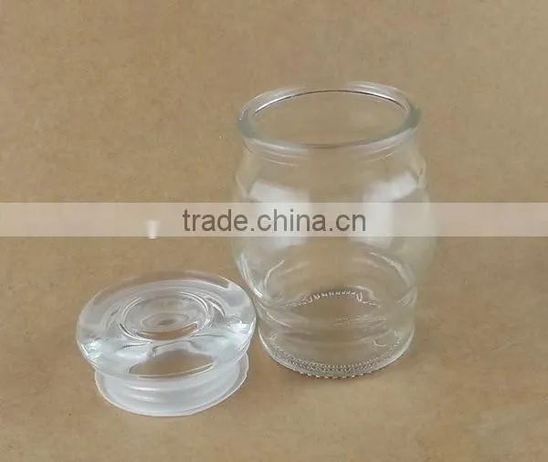 new glass jar with glass lid 150ml candle jar