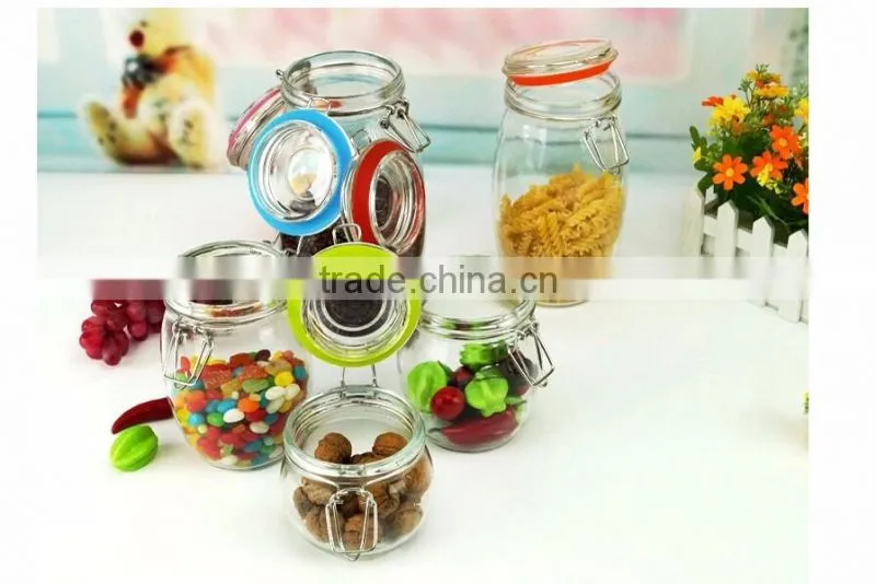 Sealing Cylinder Ait Tight Glass Jar for Food Pickles