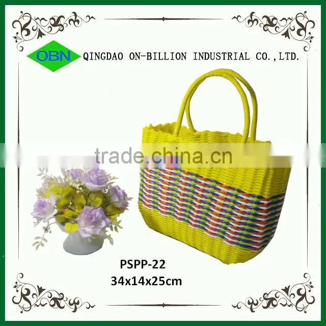 Wholesale Handmade Beach Plastic Woven Bag