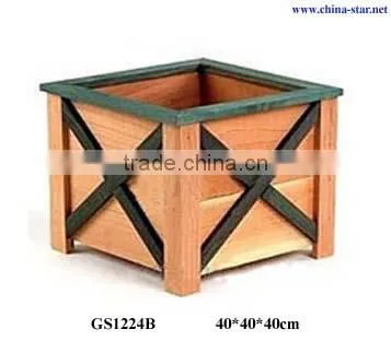 large outdoor garden planter wood