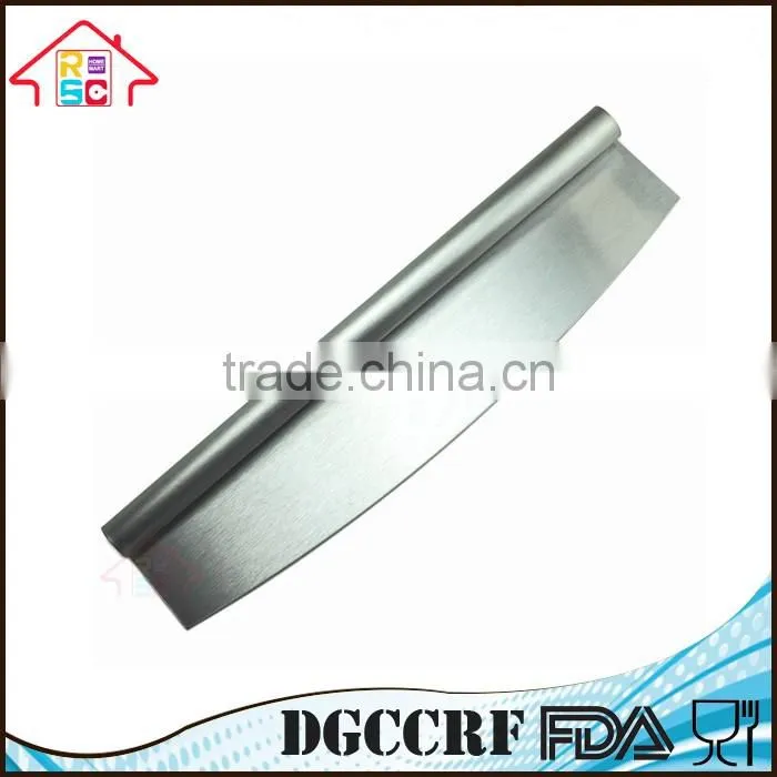 High Quality Factory Price 11 inch Blade Stainless Steel Rocker Pizza Cutter