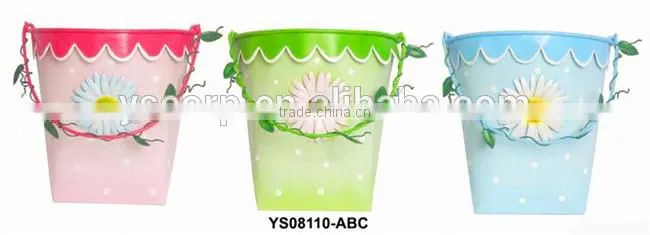 YS08110-ABC Yongsheng low factory price wrought iron flower vase with metal material Superior Quality