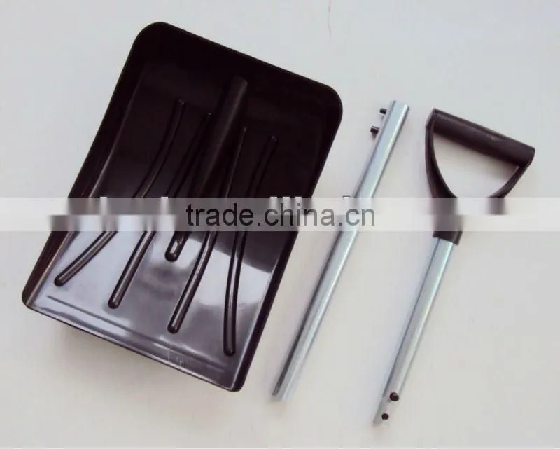 3pcs car plastic detachable snow shovel cleaning folding telescopic iron handle snow shovel (RSCW-115)