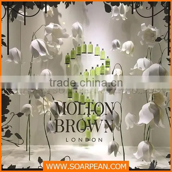 Paper flower display props for perfume store window display
