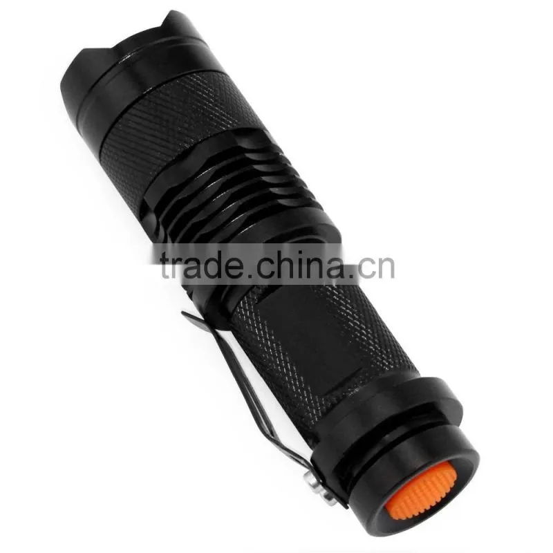 High quality Tactical Power LED 3 mode Focus Flashlight