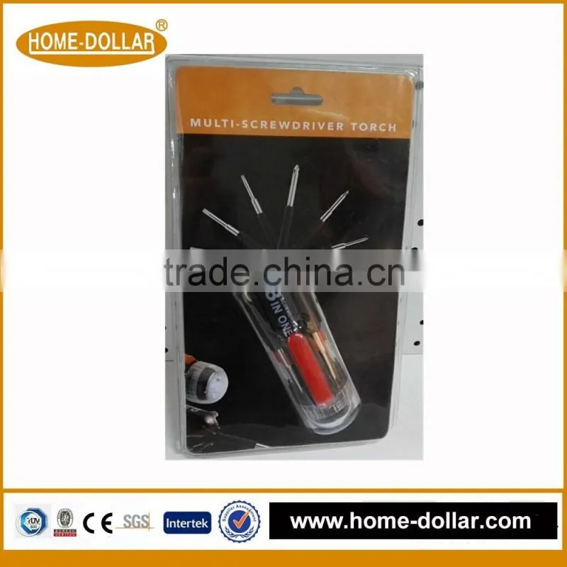 8 IN 1 WITH 2 LED LIGHT HAND TOOL MULTI-SCREWDRIVER TORCH