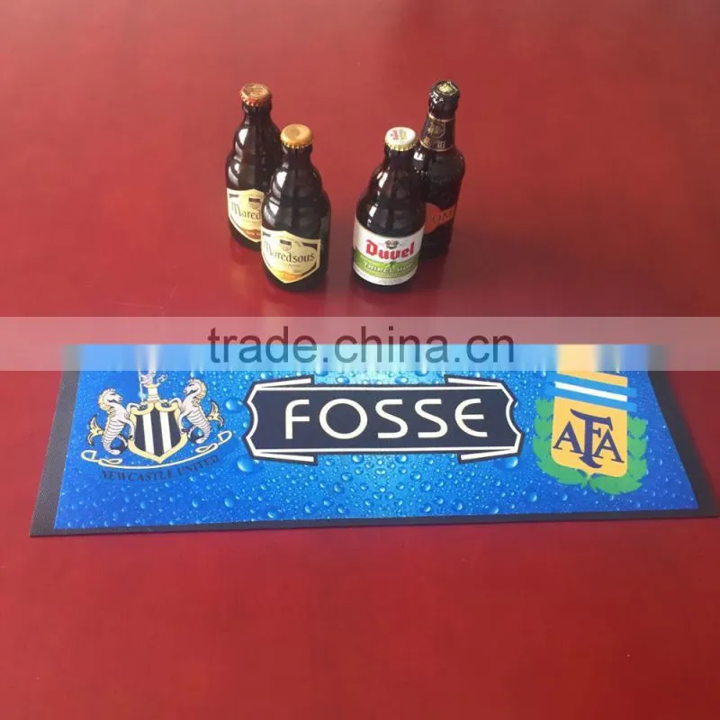 bar runner non-woven rubber bar mat with good quality