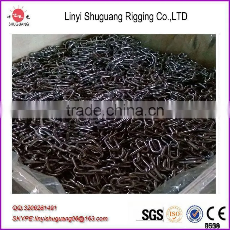 galvanized link chain, for marine use, dock fender link chain, marina, pontoon
