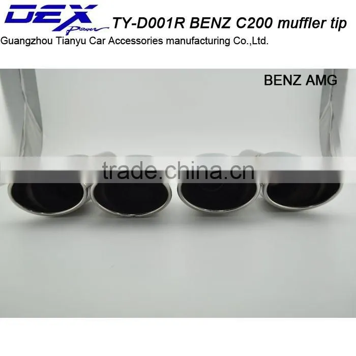 Best price high quality car part tuning b-enz amg c200 exhaust muffler tip