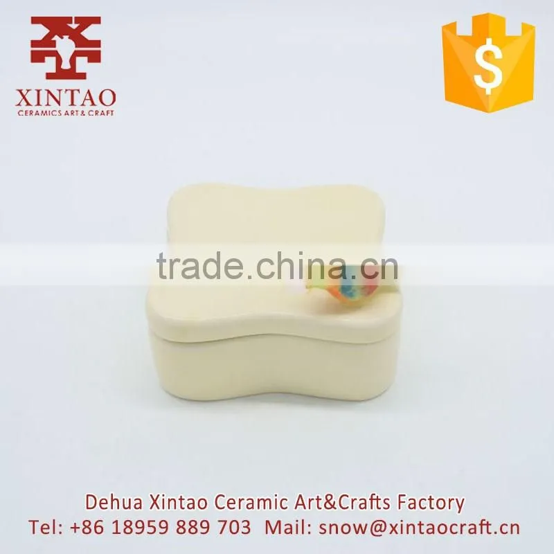 Dehua Ancient Chinese Style Hand-painted Ceramic Jewelry Boxes