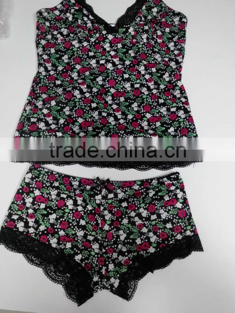 Woman clothes conservative swimwear fabric girls underwear with bra