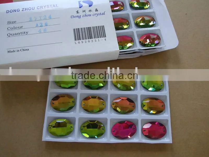 simulated diamond jewelry sew on garment heart shape