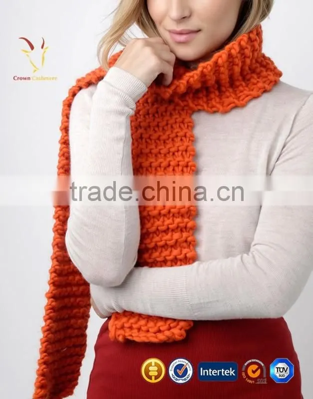 3gg Warm Cashmere Merino Wool Lady Knit Scarf Womens