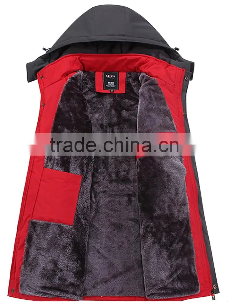Unique design 100 % nylon middle aged men's cotton jacket